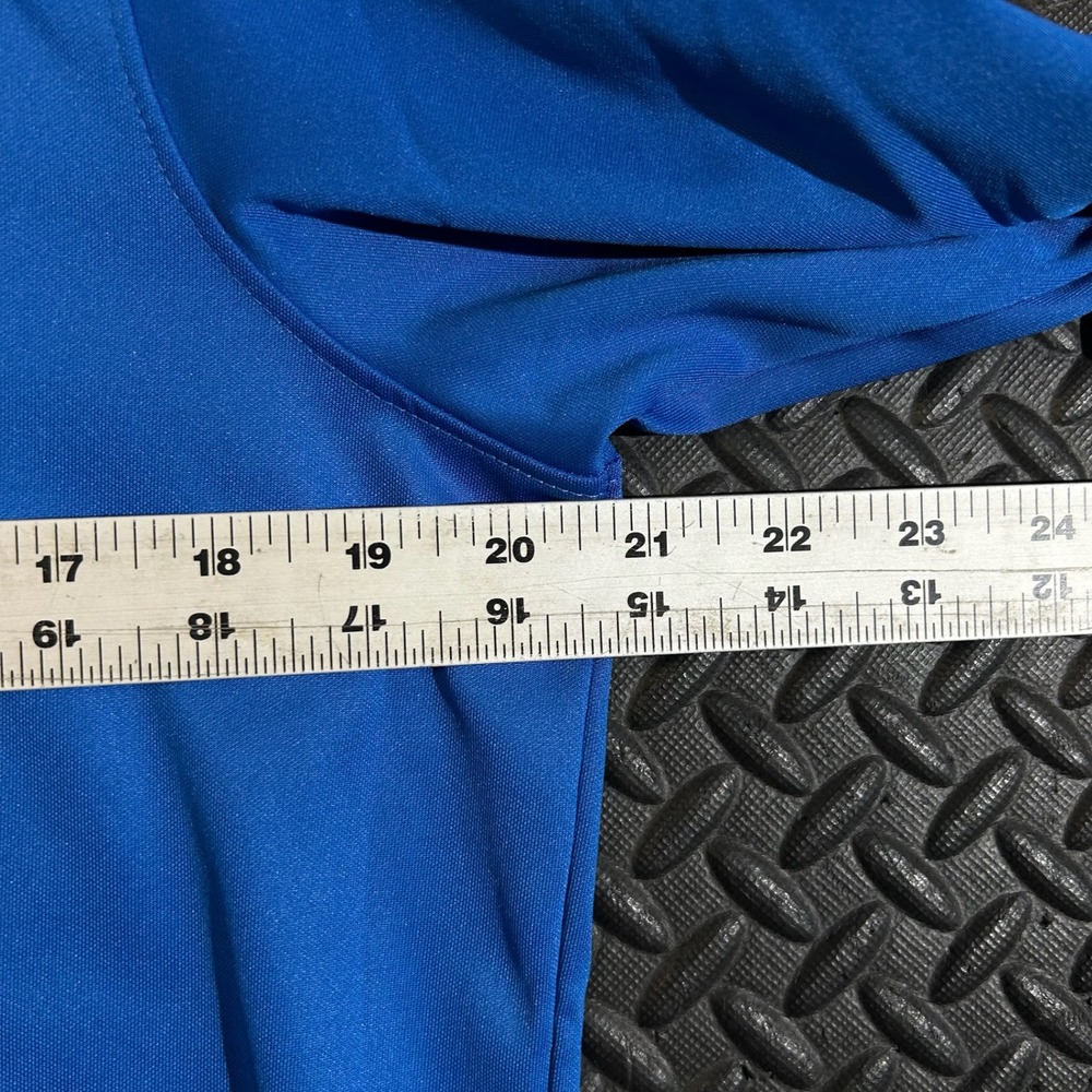 Nike Dri Fit Mens Long Sleeve Crew Neck Athletic Shirt‎ Blue Size Medium - Picture 7 of 8